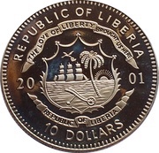 10 Dollars Mandela for President - 1994 obverse image