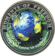 10 Dollars Freedom of Communication - 21st Century, Liberia, 2001 reverse image