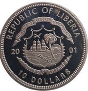 10 Dollars Operation Noble Eagle obverse image