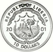 10 Dollars Blue Whale obverse image