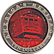 10 Dollars Cable Car, Liberia, 2002 reverse image