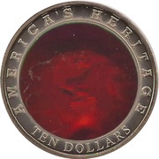 10 Dollars America, Liberia, 2002 reverse image