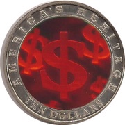10 Dollars American Dollar, Liberia, 2002 reverse image