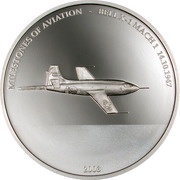 10 Dollars Bell X-1, Liberia, 2003 reverse image