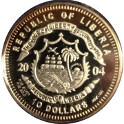 10 Dollars Siberian Tiger obverse image