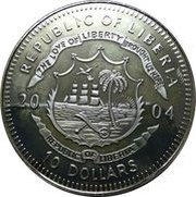 10 Dollars Tienanmen Square 1989 obverse image