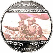 10 Dollars The Siege of Stalingrad - 1943, Liberia, 2004 reverse image