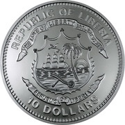 10 Dollars Death of John Paul II obverse image