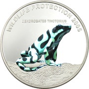 10 Dollars Dendrobates Tinctorius, Liberia, 2005 reverse image
