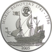 10 Dollars Moric Benovsky, Liberia, 2005 reverse image
