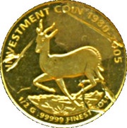 10 Dollars Krugerrand, Liberia, 2005 reverse image