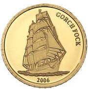 10 Dollars Gorch Fock, Liberia, 2006 reverse image