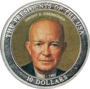 10 Dollars Dwight D. Eisenhower obverse image