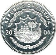 10 Dollars Dwight D. Eisenhower, Liberia, 2006 reverse image