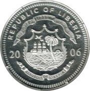 10 Dollars George Washington, Liberia, 2006 reverse image