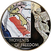 10 Dollars Independence of Indochina - 1954, Liberia, 2006 reverse image