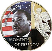 10 Dollars Martin Luther King - 1963, Liberia, 2006 reverse image