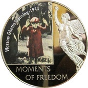 10 Dollars Warsaw Ghetto Uprising - 1943, Liberia, 2006 reverse image
