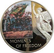 10 Dollars American Civil War, Liberia, 2006 reverse image
