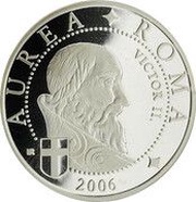 10 Dollars Pope Victor II, Liberia, 2006 reverse image