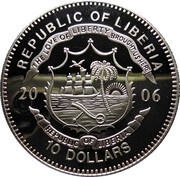 10 Dollars Treaty of Dayton - 1995 obverse image