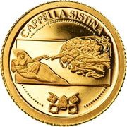 12 Dollars Sistine Chapel, Liberia, 2010 reverse image