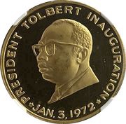 20 Dollars Inauguration of President Tolbert, Liberia, 1972 reverse image