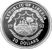 20 Dollars Princess Diana-In Memoriam obverse image