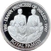 20 Dollars Princess Diana - Royal Family, Liberia, 1997 reverse image