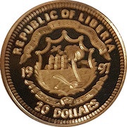 20 Dollars Princess Diana obverse image