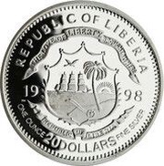 20 Dollars RMS Titanic obverse image