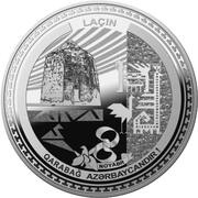 5 Manat Lachin, Azerbaijan, 2021 reverse image