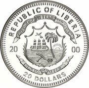 20 Dollars Hippopotamus obverse image