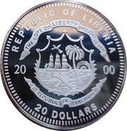 20 Dollars International Space Station obverse image