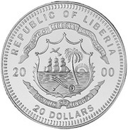 20 Dollars HMS Sovereign of the Seas obverse image