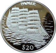 20 Dollars Pamir, Liberia, 2000 reverse image