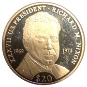 20 Dollars Richard Nixon, Liberia, 2000 reverse image