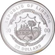 20 Dollars XXVII Olympic Games - Canoe on kayaks obverse image