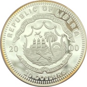 20 Dollars USS Constitution obverse image