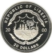 20 Dollars Apollo XVII obverse image