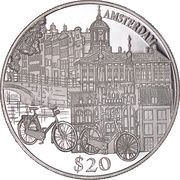 20 Dollars Amsterdam, Liberia, 2000 reverse image