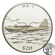 20 Dollars HK-1, Liberia, 2000 reverse image