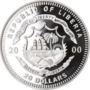 20 Dollars Lockheed constellation obverse image