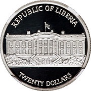 20 Dollars Inauguration of Bush and Cheney obverse image