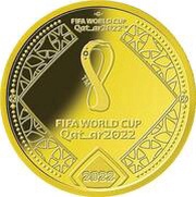 10 Manat FIFA World Cup Qatar 2022 reverse image