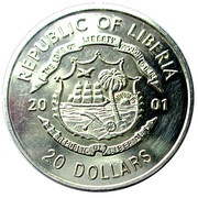 20 Dollars Operation Noble Eagle obverse image