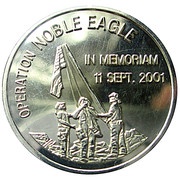 20 Dollars Operation Noble Eagle, Liberia, 2001 reverse image