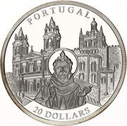 20 Dollars Portugal, Liberia, 2001 reverse image