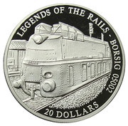 20 Dollars Borsig 05002, Liberia, 2001 reverse image