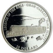20 Dollars GMAM-Garrat "Black Beauty", Liberia, 2001 reverse image
